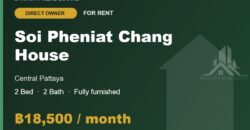 Soi Pheniat Chang 2-Bed House for Rent, Central Pattaya