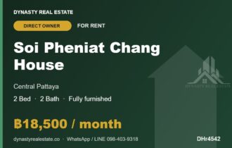 Soi Pheniat Chang 2-Bed House for Rent, Central Pattaya