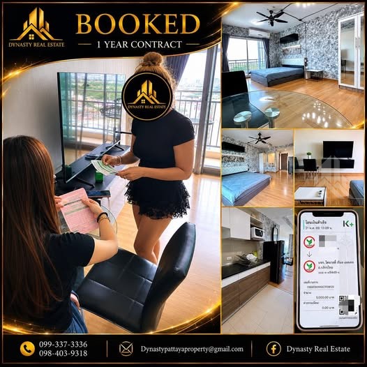 Supalai mare - 1 year lease – booked by dynasty real estate pattaya