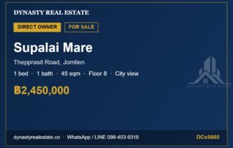 Supalai Mare Pattaya 1-Bed Condo for Sale, 8th Floor
