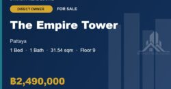 The Empire Tower Pattaya 1-Bed Condo for Sale