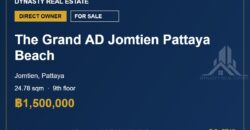The Grand AD Jomtien Pattaya Beach Condo for Sale, 9th Floor