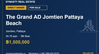 The grand ad jomtien pattaya beach condo for sale, 9th floor