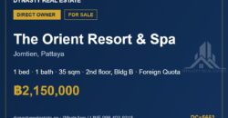 The Orient Resort & Spa Jomtien 1-Bed Condo for Sale