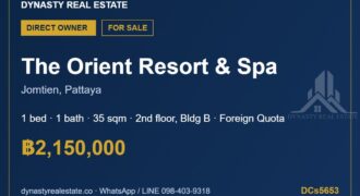 The orient resort & spa jomtien 1-bed condo for sale