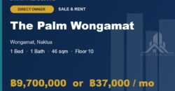 The Palm Wongamat 1-Bed Condo for Sale or Rent