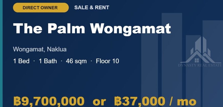 The Palm Wongamat 1-Bed Condo for Sale or Rent
