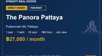 The panora pattaya 1-bed condo for rent, pratumnak