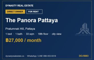 The Panora Pattaya 1-Bed Condo for Rent, Pratumnak