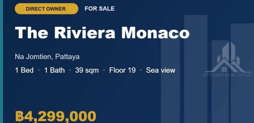 The Riviera Monaco 1-Bed Sea View Condo for Sale