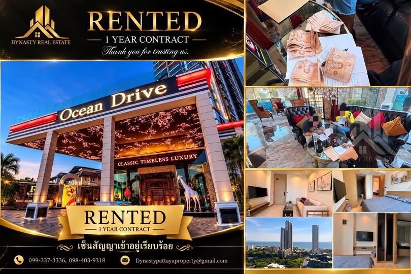 The riviera ocean drive, pattaya – rented by dynasty real estate pattaya