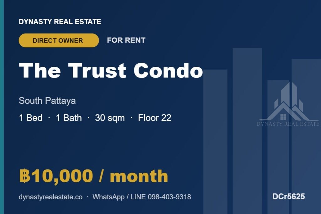 The Trust South Pattaya 1-Bed Condo For Rent For Sale In Pattaya The trust south pattaya - 1-bedroom condo for rent
