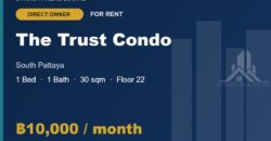 The Trust South Pattaya 1-Bed Condo for Rent The Trust South Pattaya 1-Bed Condo for Rent