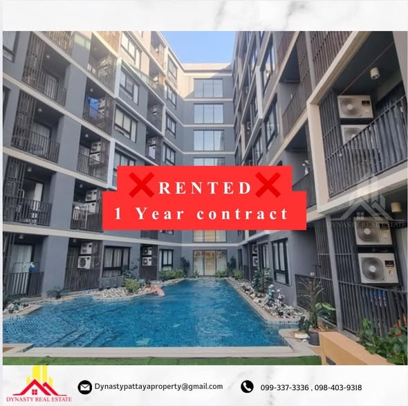 The urban for 1 year, customer the room immediately after marketing for only 3 h – rented by dynasty real estate pattaya