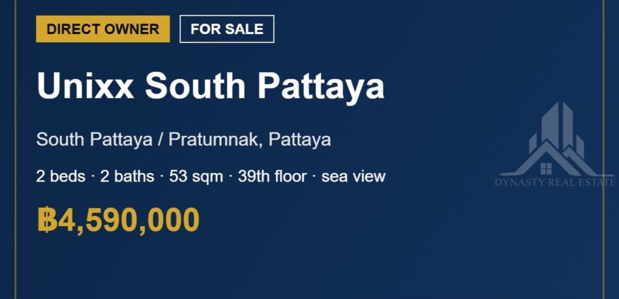 Unixx South Pattaya 2-Bed Sea View Condo for Sale