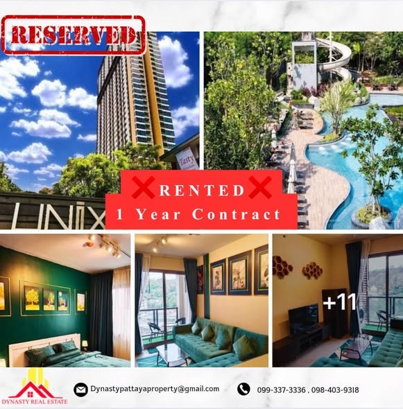 Unixx south pattaya – rented by dynasty real estate pattaya