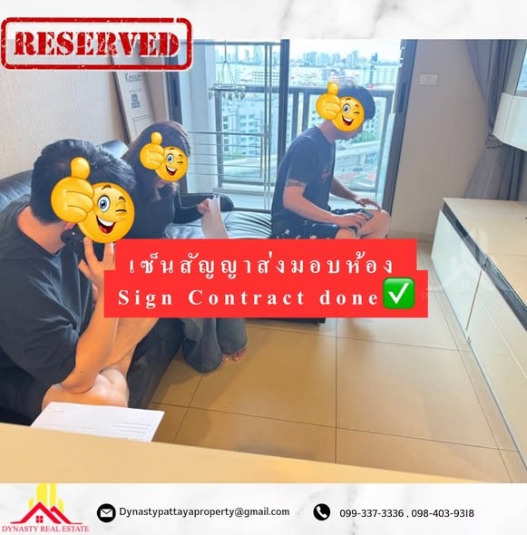 Unixx with 1 year lease – rented by dynasty real estate pattaya