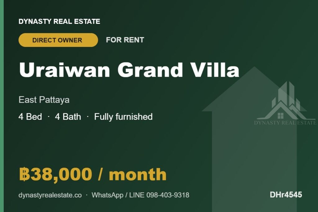 Uraiwan grand villa 4-bed house for rent