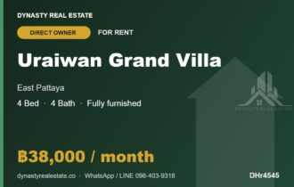 Uraiwan Grand Villa 4-Bed House for Rent, East Pattaya