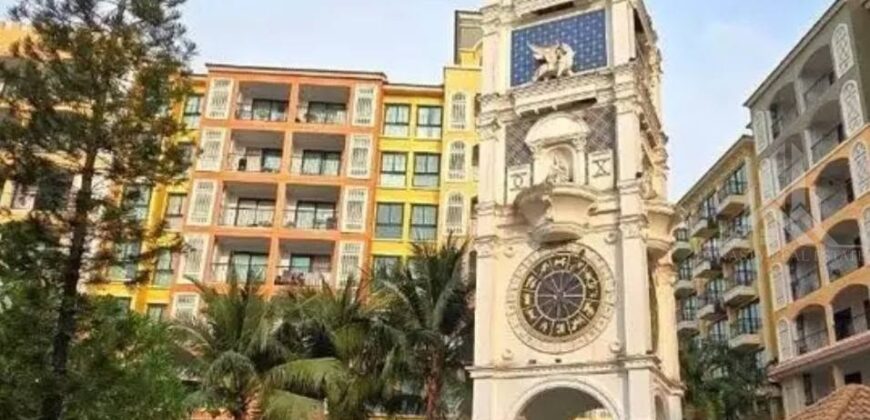 Venetian Condo Resort Na Jomtien Studio for Rent