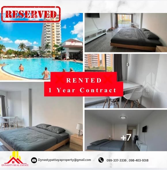 View talay 1 signed a one-year contract and moved in – rented by dynasty real estate pattaya