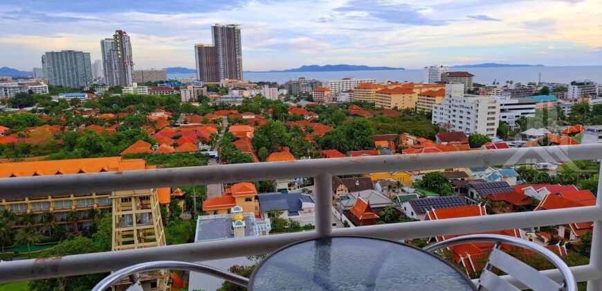 View Talay 2 Studio Condo for Rent, Jomtien – 14th Floor Sea View