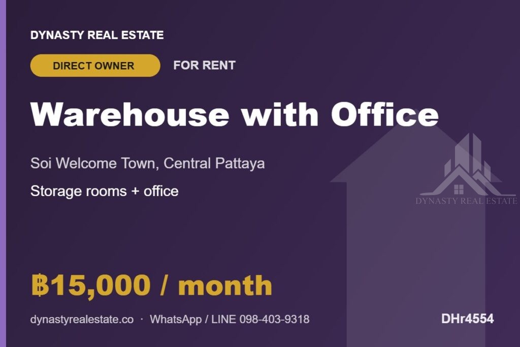 Warehouse storage rooms with office for rent