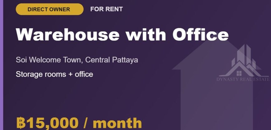 Warehouse with Office for Rent, Central Pattaya