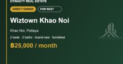 Wiztown Khao Noi 2-Bed Townhouse for Rent, Pattaya